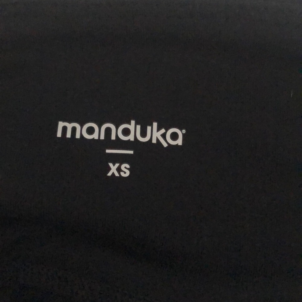 Manduka color block leggings teal & black XS - Picture 3 of 5